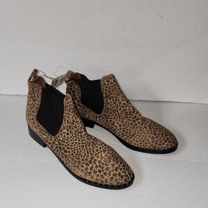 **SOKD** Musse & Cloud Silver Studded Leopard Print Women's Boots